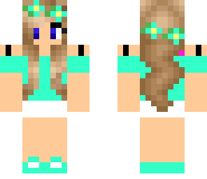 teal flower girl 