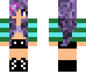 purple haired girl