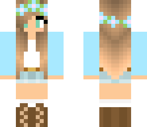 baby blue flower girl