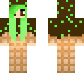 chocolate mint ice cream girl