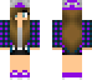 purple cap girl