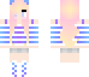 twin pink hair