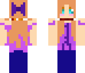 pixel random girl with bow in hair