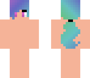tricolour ponytail