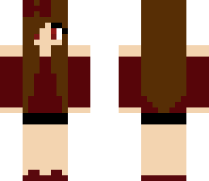 wine red girl