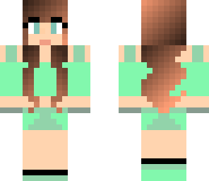 cute green girl
