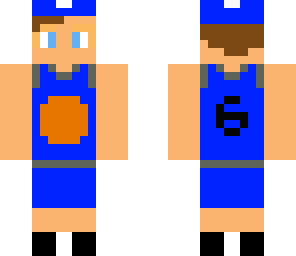 basketballer in blau
