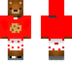 red cookie bear