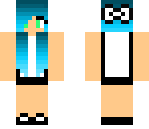 blue hair skin