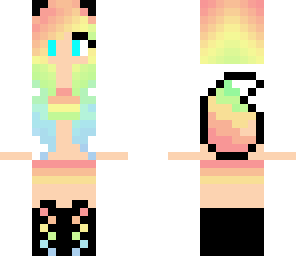 rainbow wolf girl