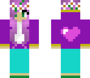 hoodie girl with flowers