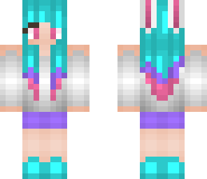 cotton candy bunny girl