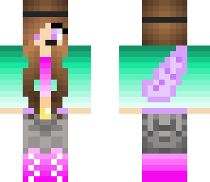 youtuber girl with wings