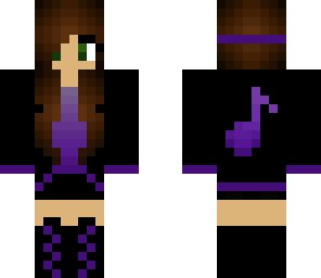 purple music girl