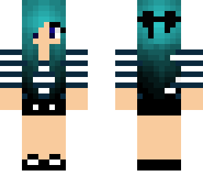 blue hair headset