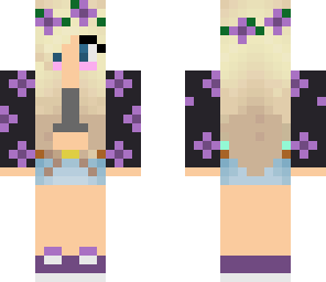cute purple flower girl edit