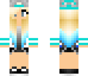 blue ombre skater