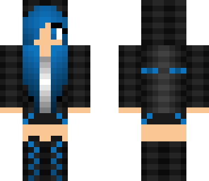enderman girl blue version