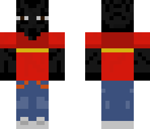enderman wearing a soccer jersey