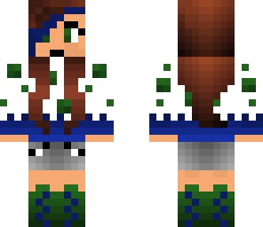 green blue cake girl