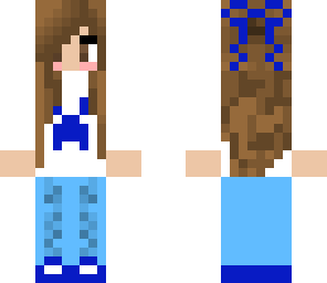 cute blue creeper girl 
