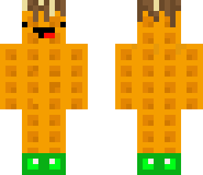 green waffle with head phones and boots