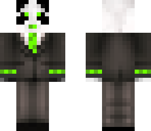 green panda suit