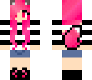 pink wolf girl