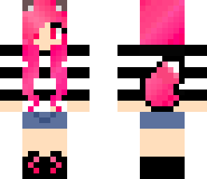 pink wolf girl