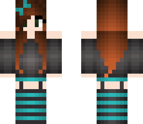 emo turquoise girl