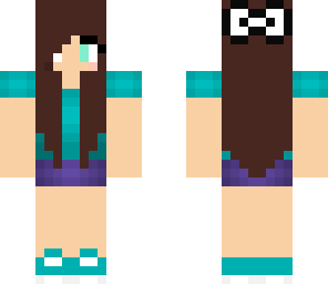 herobrine with eyes and a girl
