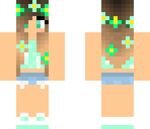 teal flower girl