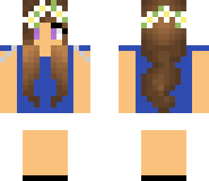 blue tee girl