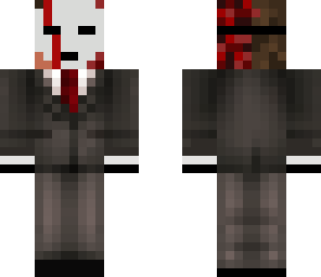 masked burned man