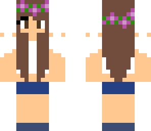 brunette flower child