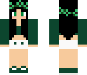 green flower girl
