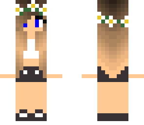 edit of cute flower crown girl with blue eyes
