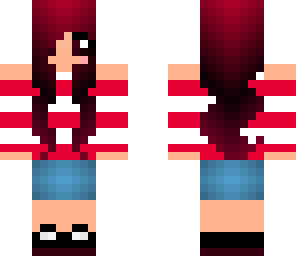 pink pretty stripe girl edited