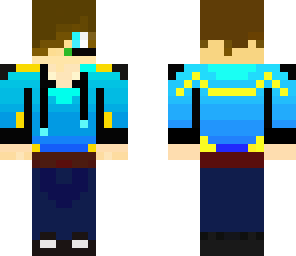 teen blue skin gouminio with jeans 