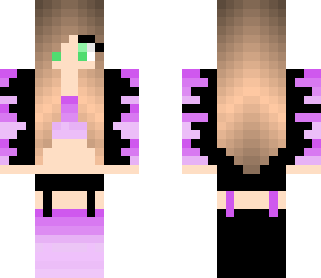purple splatter girl