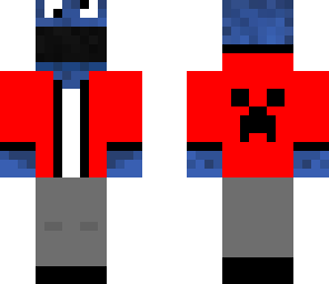 red cookie monster hoodie