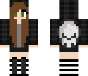 emo skull girl