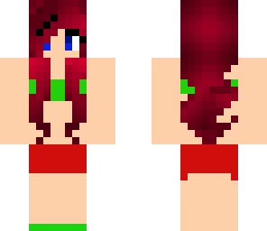red hair bikini