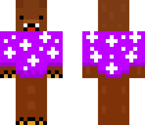 bear in purple star shirt