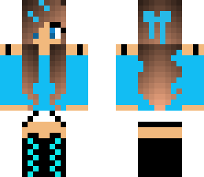 blue cute girl