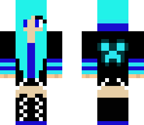 blue creeper girl