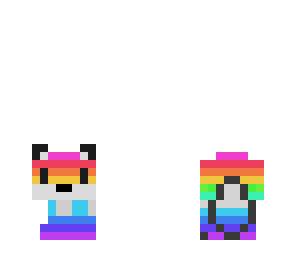cute n' tiny rainbow fox