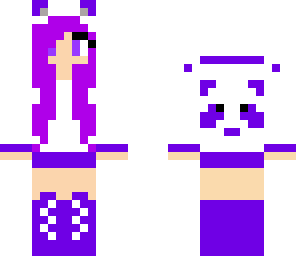 purple panda girl