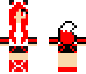 cool red wolf girl