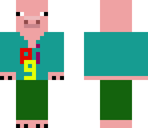pig with a shirt original